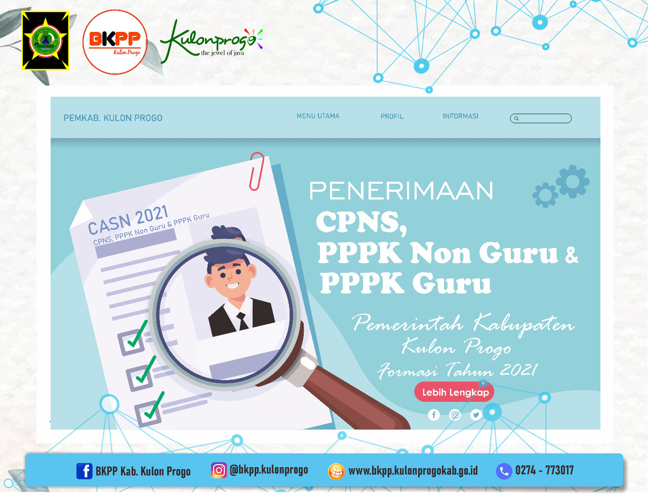 Penerimaan CPNS, PPPK Tenaga Kesehatan, PPPK Guru di Lingkungan Pemkab Kulon Progo Tahun 2021